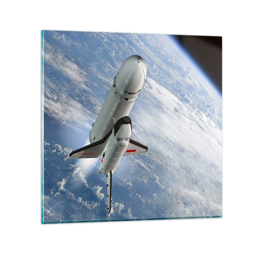 Glasbild - Bild auf glas - Kosmischer Aufstieg - 30x30 cm