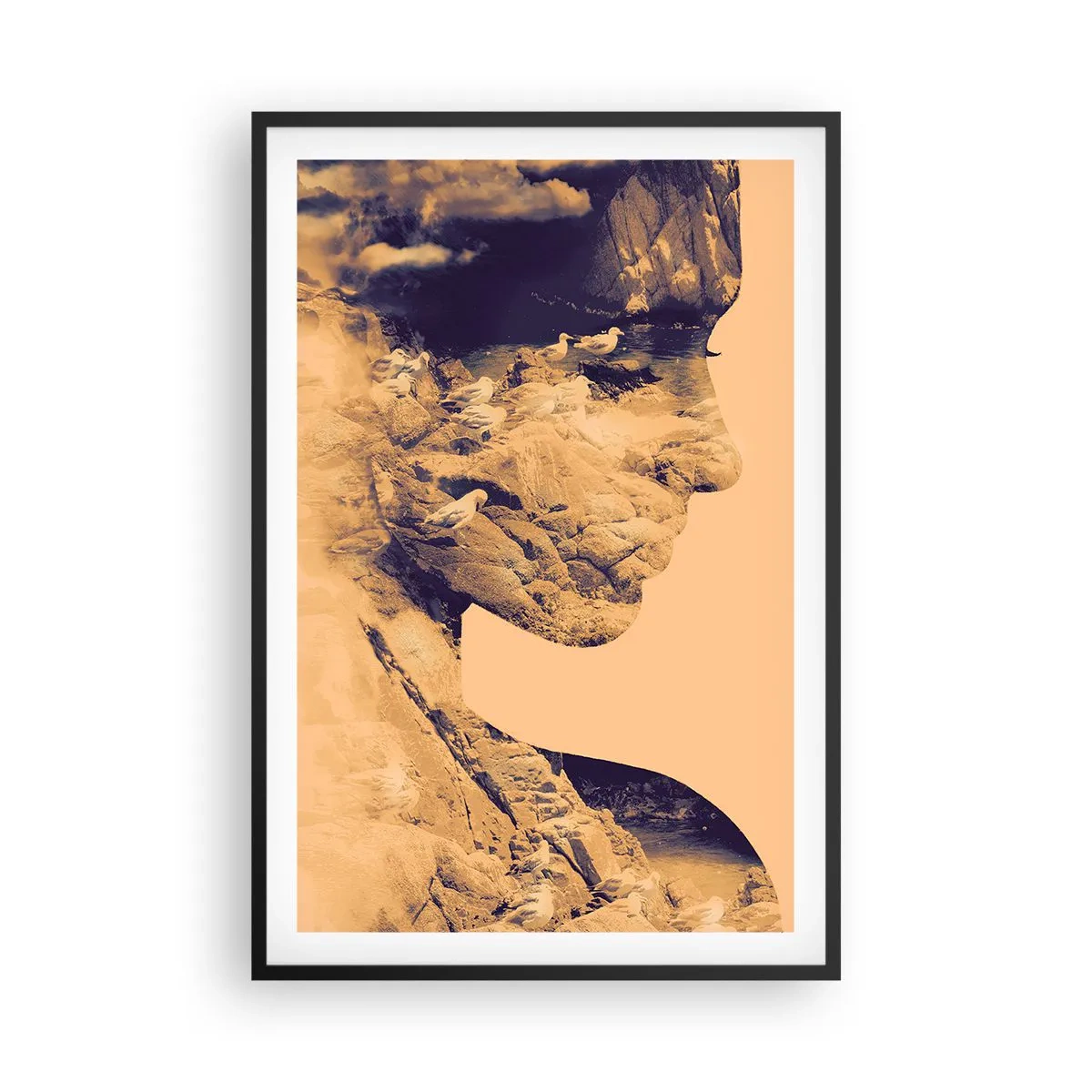 Poster in einem schwarzem Rahmen - Von Natur aus schön - 61x91 cm