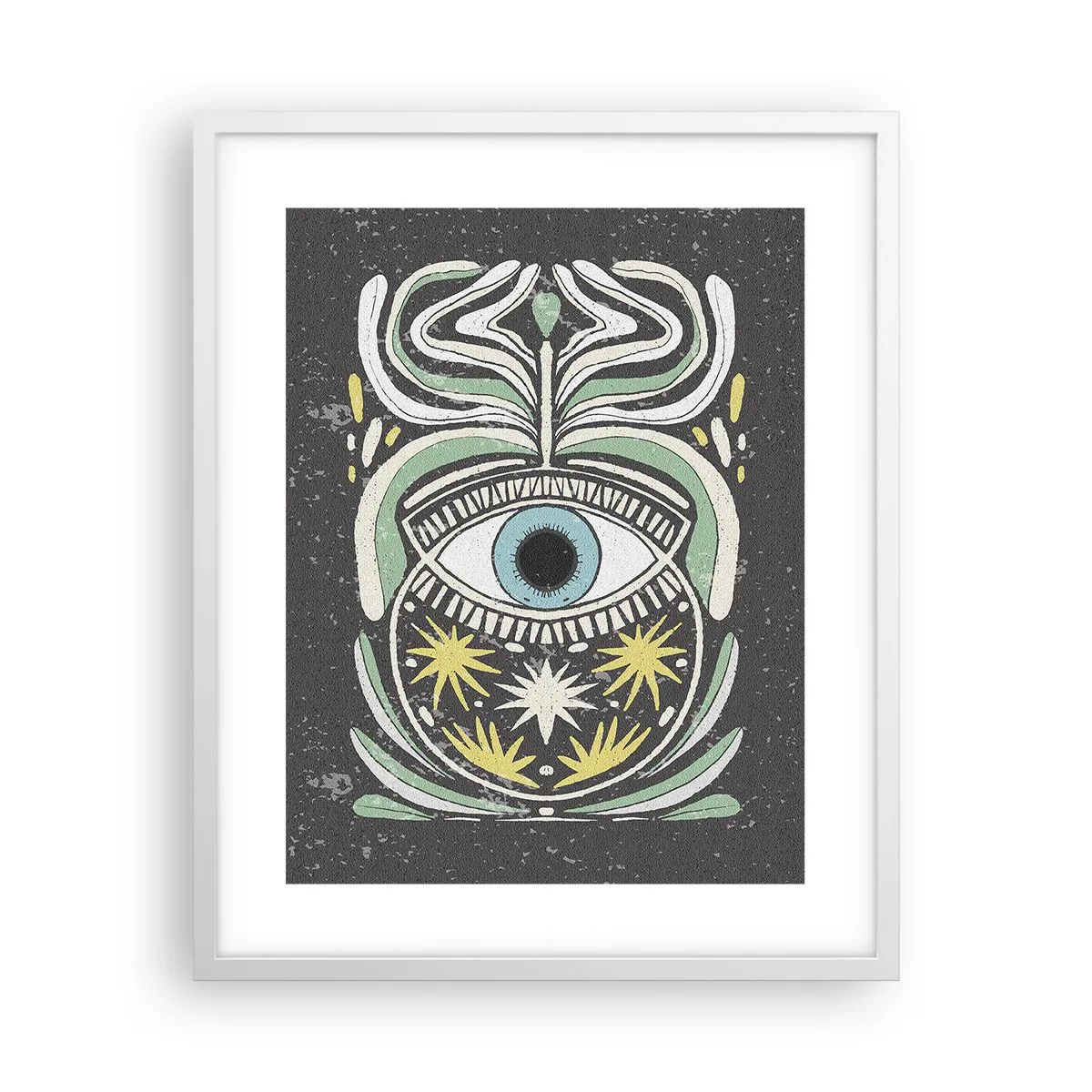 Poster in einem weißen Rahmen - Stammesrituale - 40x50 cm