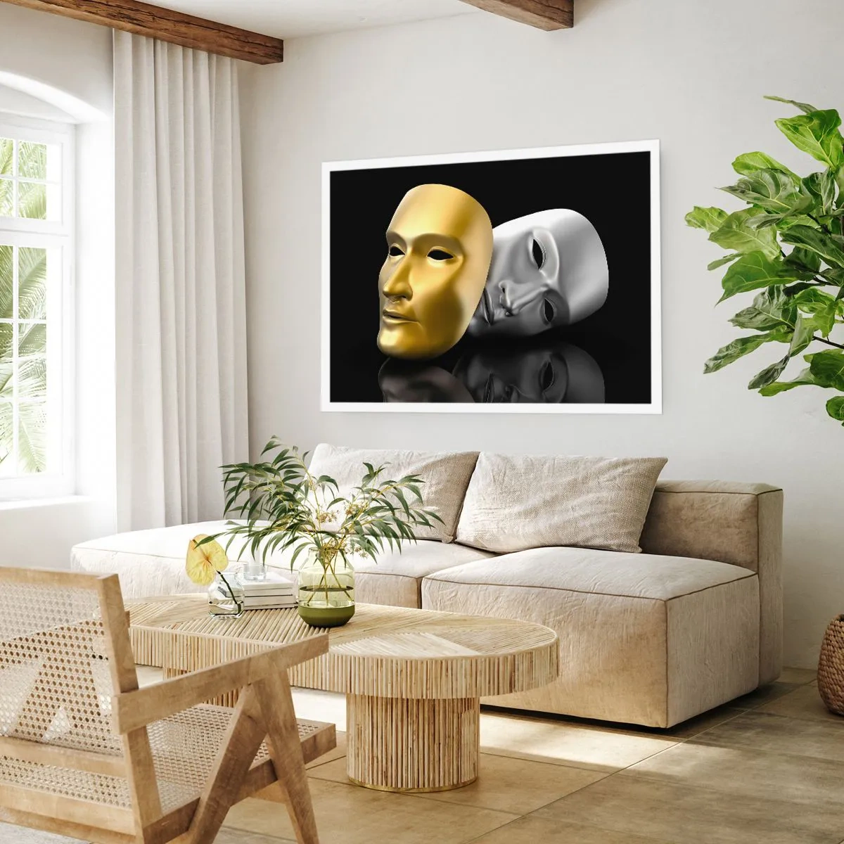 Poster - Das Leben ist wie ein Theater - 50x40 cm