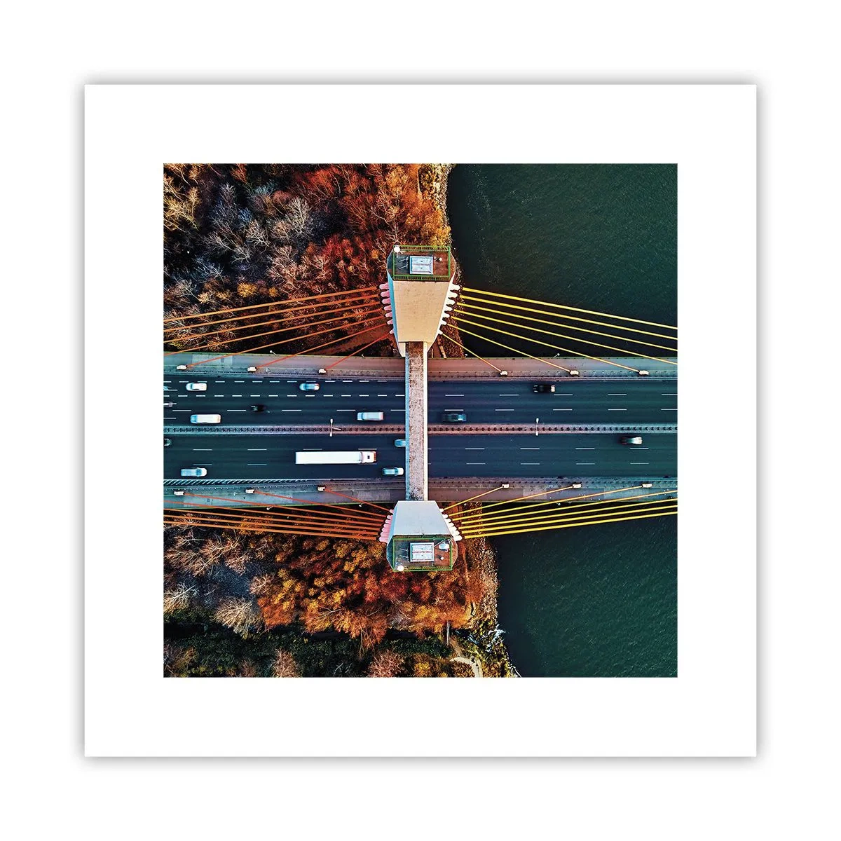 Poster - Jenseits der Gewässer, jenseits der Wälder - 30x30 cm