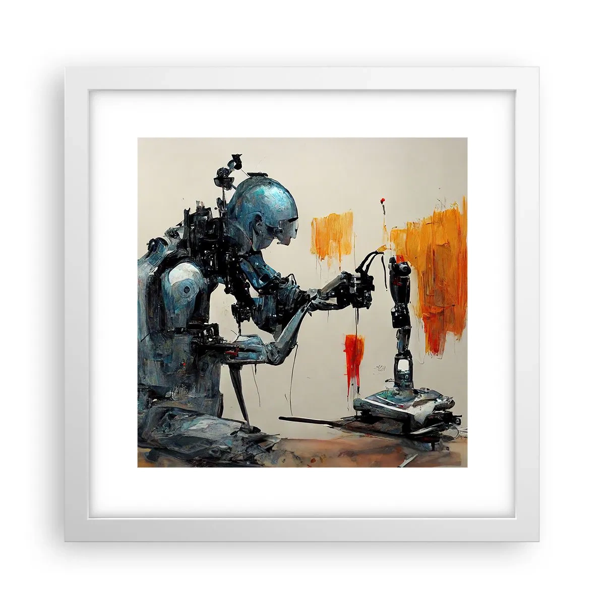 Poster in einem weißen Rahmen - Schon morgen… - 30x30 cm