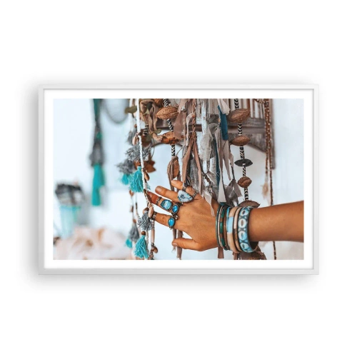 Poster in einem weißen Rahmen - Lokale Schätze - 91x61 cm