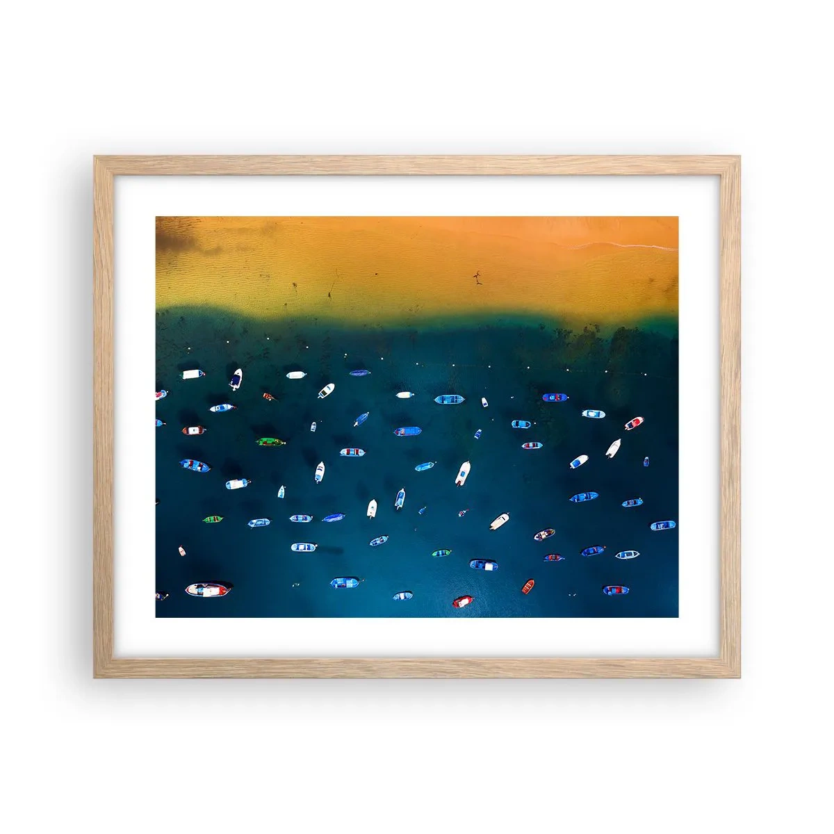 Poster in einem Rahmen aus heller Eiche - Feiertagsspiel - 50x40 cm