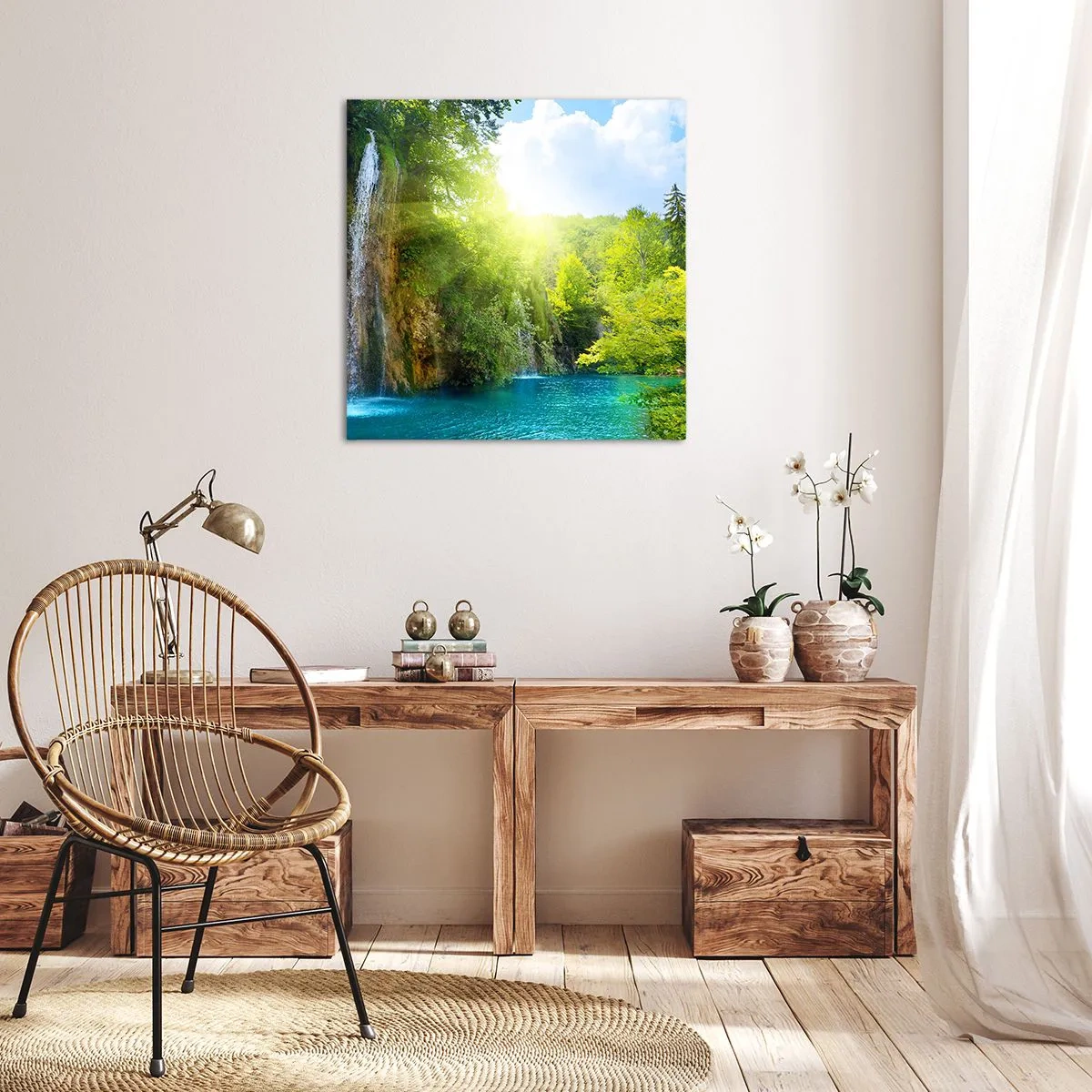 Bild auf Leinwand - Leinwandbild - Es muss Eden sein - 70x70 cm