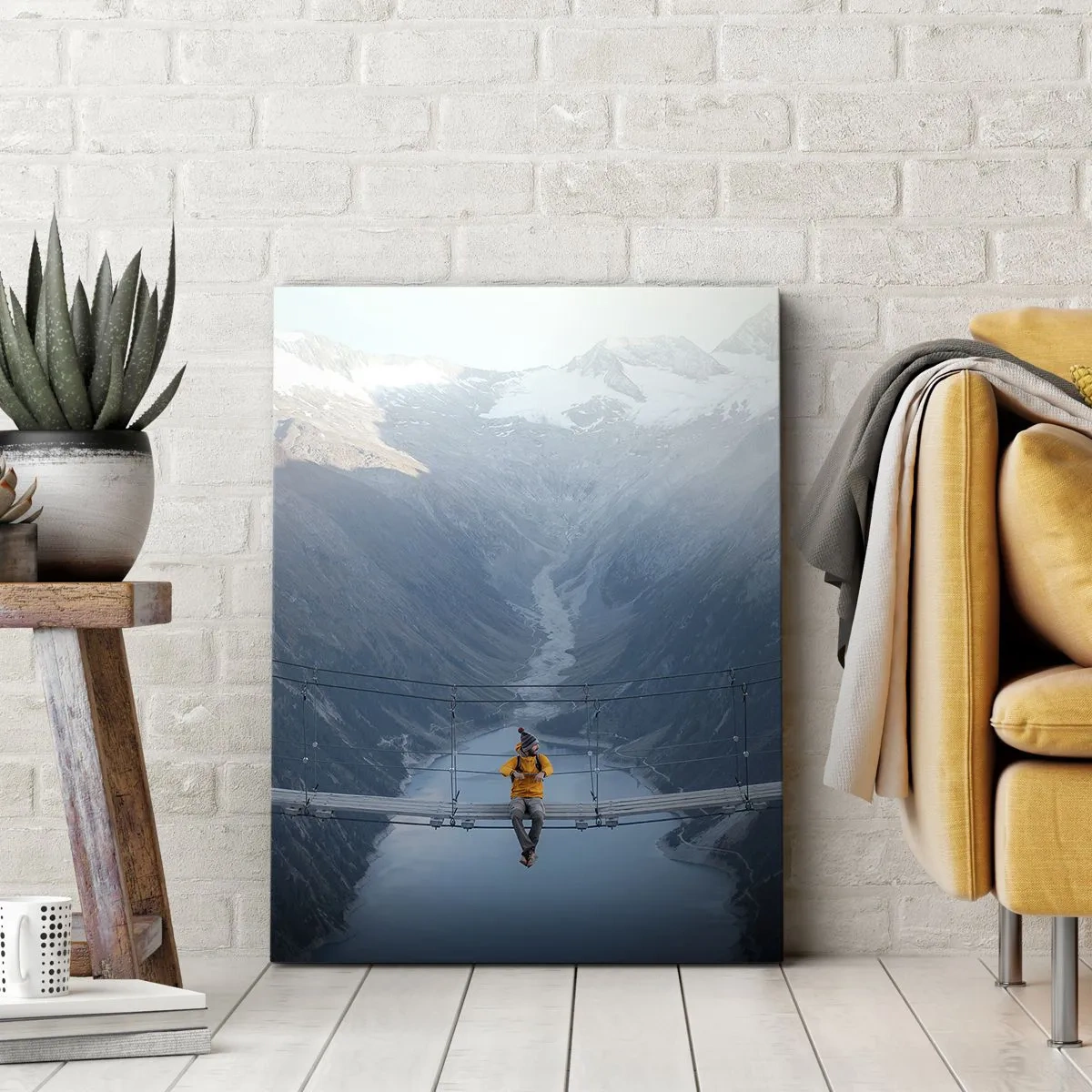 Bild auf Leinwand - Leinwandbild - Entzückt in der Schwebe - 70x100 cm