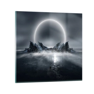 Glasbild - Bild auf glas - Ende der Geschichte - 30x30 cm