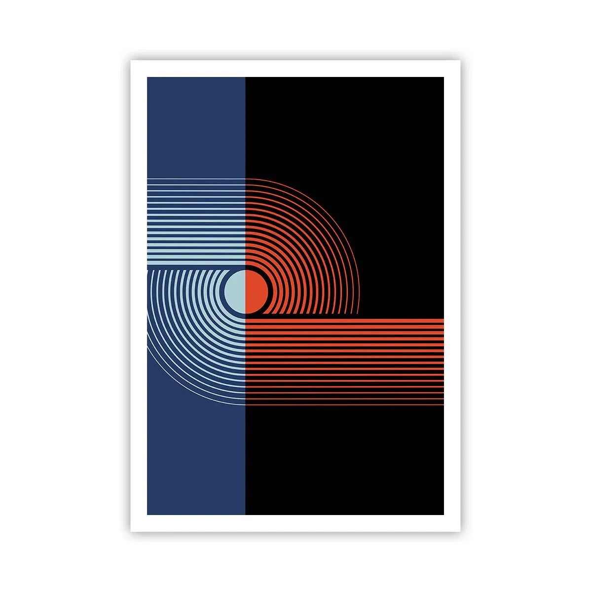 Poster - In einer geometrischen Umarmung - 70x100 cm