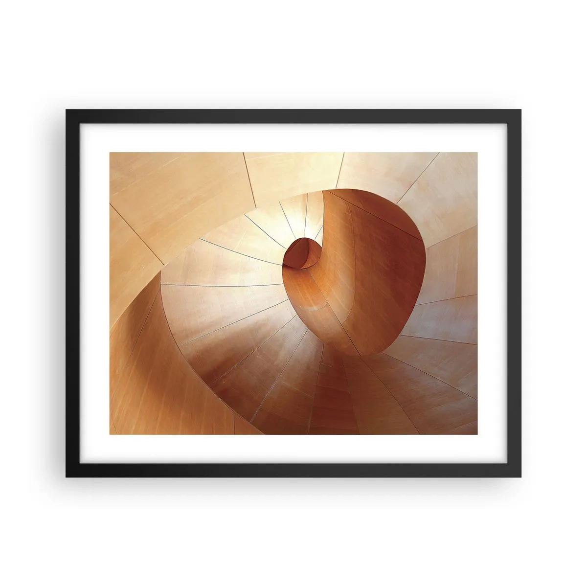 Poster in einem schwarzem Rahmen - Architektonische Serpentine - 50x40 cm