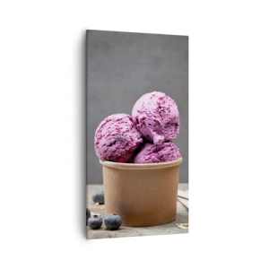 Bild auf Leinwand - Leinwandbild - Süße und Kälte - 55x100 cm