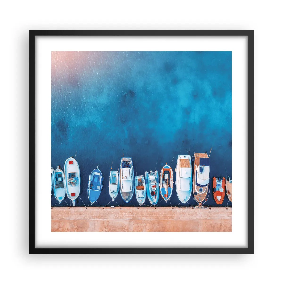 Poster in einem schwarzem Rahmen - In einer Reihe - 50x50 cm