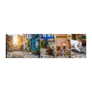 Fototapetenmuster Standard Eco - Der weiße Geist der Stadt - Stadt, Frankreich, Die Architektur - 100x30 cm
