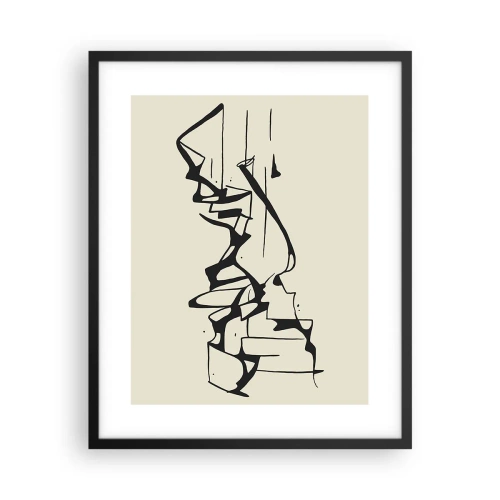 Poster in einem schwarzem Rahmen - Vielleicht eine Landschaft - 40x50 cm