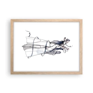 Poster in einem Rahmen aus heller Eiche - Touch-Studie - 40x30 cm