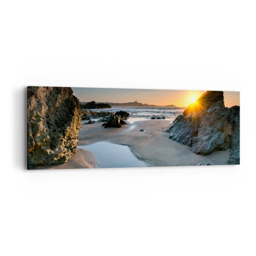 Bild auf Leinwand - Leinwandbild - Unberührt von menschlicher Hand - 90x30 cm