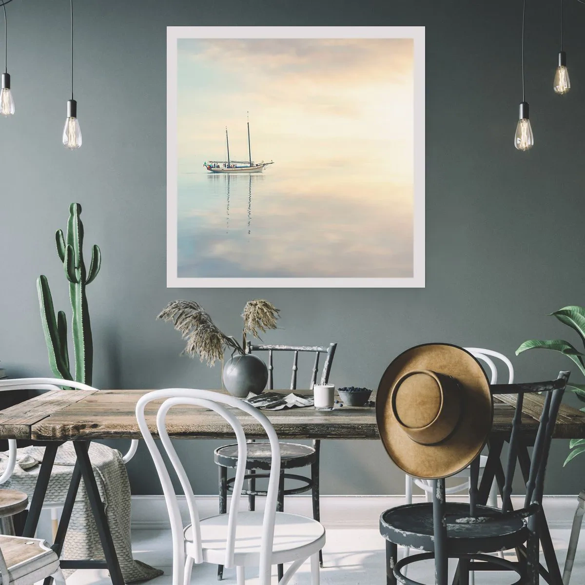 Poster - Im Meer der Stille - 40x40 cm