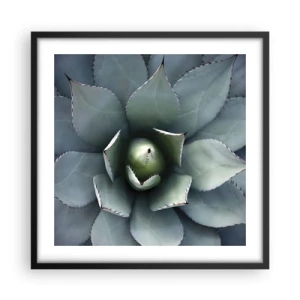 Poster in einem schwarzem Rahmen - Es lockt an und warnt - 50x50 cm