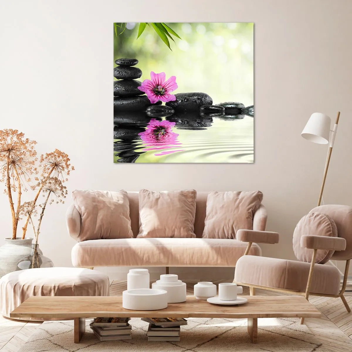 Bild auf Leinwand - Leinwandbild - Zeit für die Seele - 70x70 cm