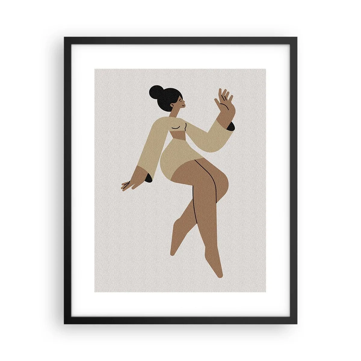 Poster in einem schwarzem Rahmen - Eine anmutige Form - 40x50 cm