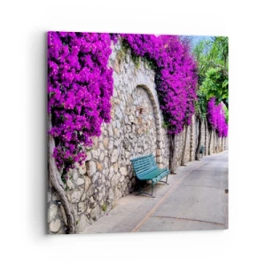 Bild auf Leinwand - Leinwandbild - Lass uns so schnell wie möglich treffen - 70x70 cm