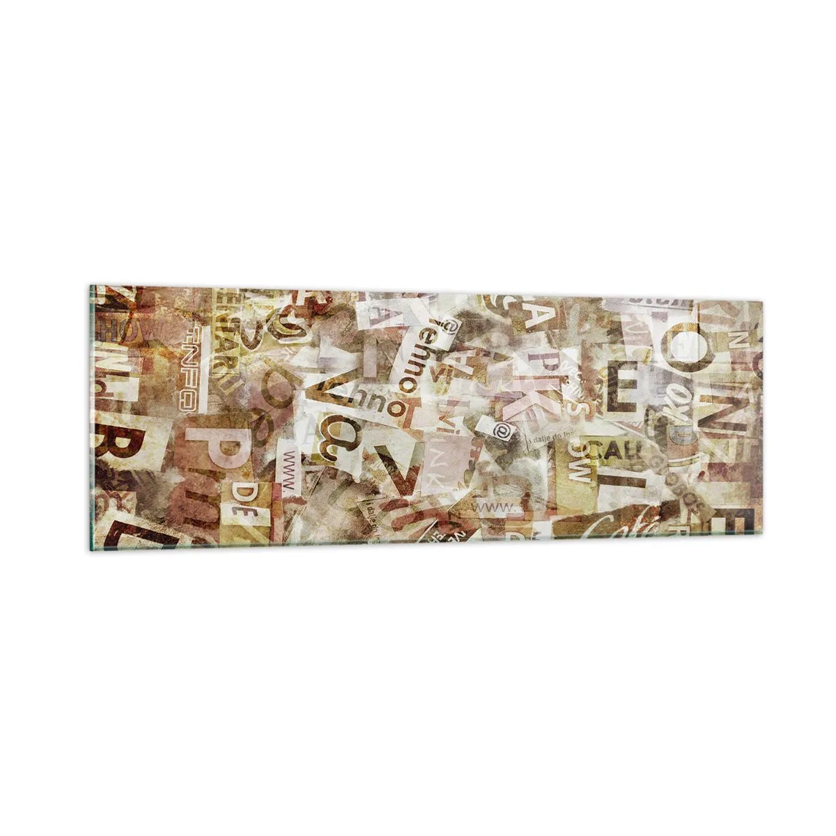 Glasbild - Bild auf glas - Ich vereinige das Geschwätz - 90x30 cm