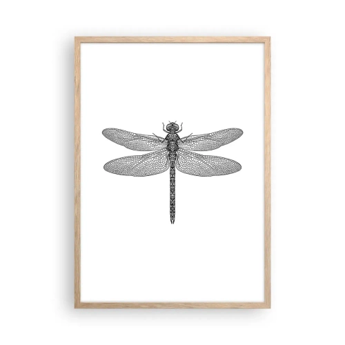 Poster in einem Rahmen aus heller Eiche - Präzision der Natur - 50x70 cm