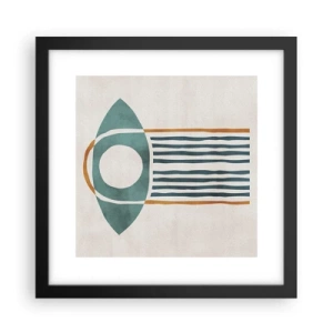 Poster in einem schwarzem Rahmen - Zeichen und Rituale - 30x30 cm