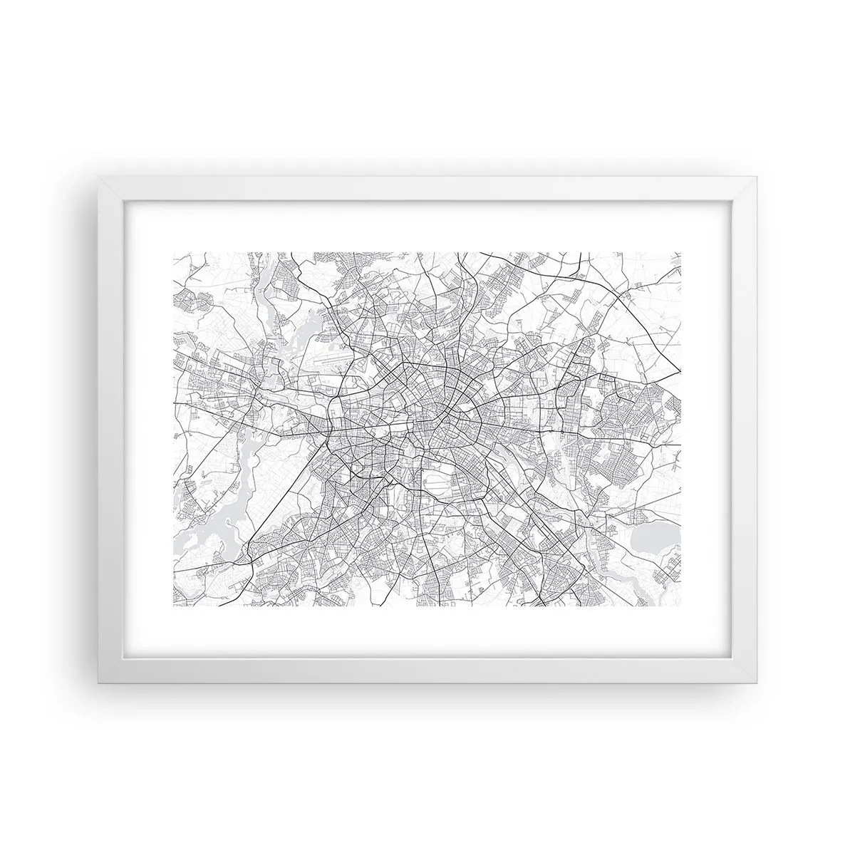 Poster in einem weißen Rahmen - Berliner Blume - 40x30 cm