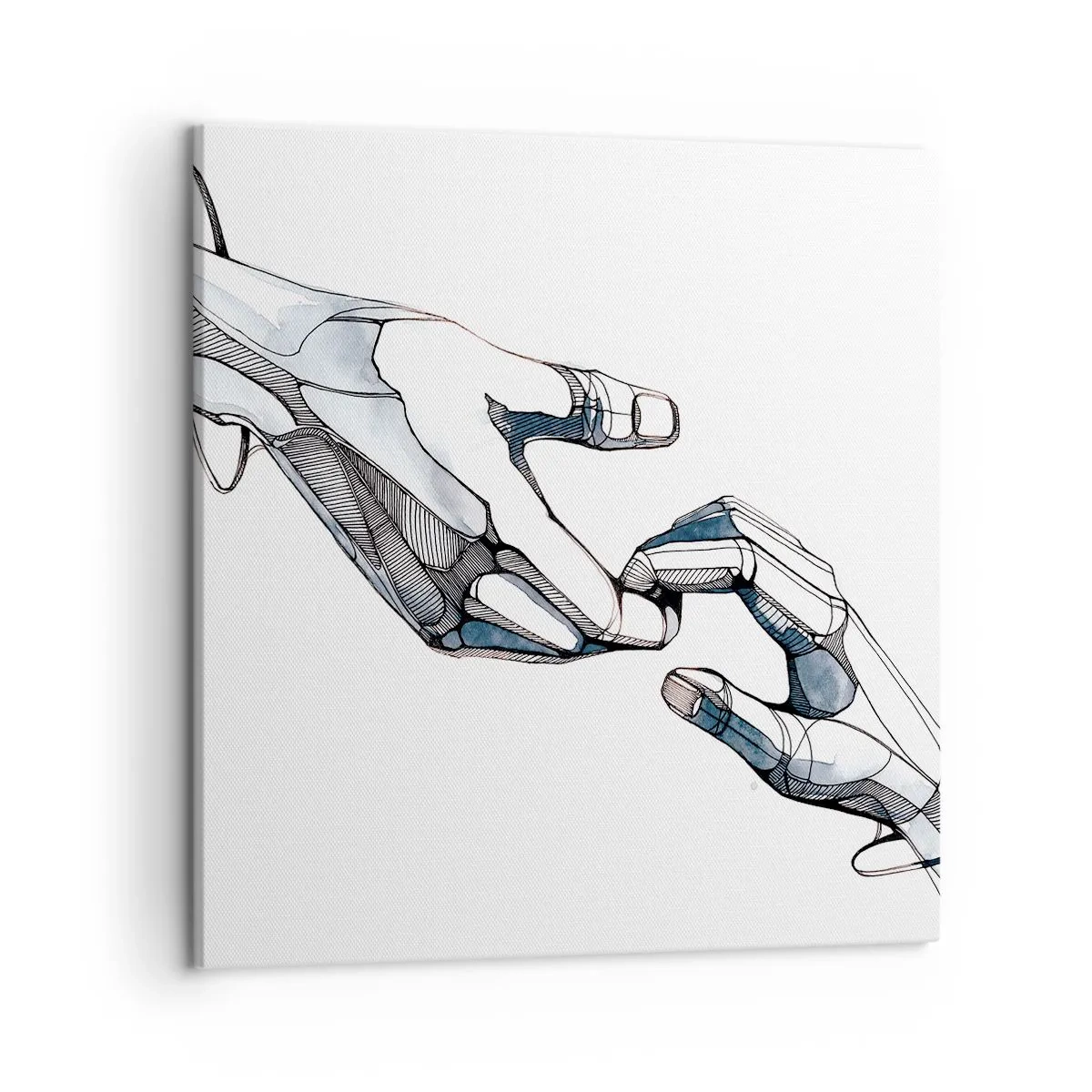 Bild auf Leinwand - Leinwandbild - Eine gute Geste - 50x50 cm