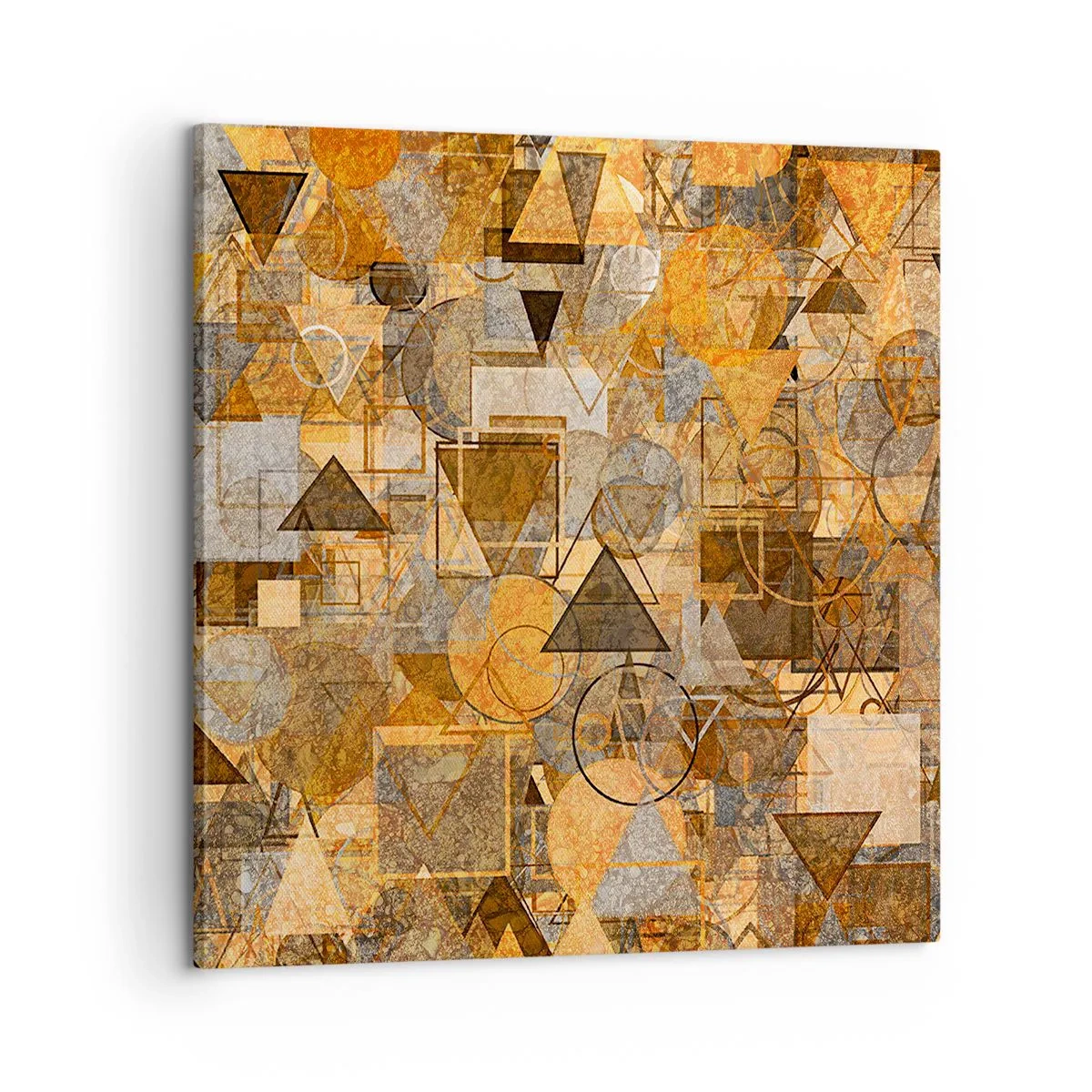 Bild auf Leinwand - Leinwandbild - Die Welt in Form - 60x60 cm