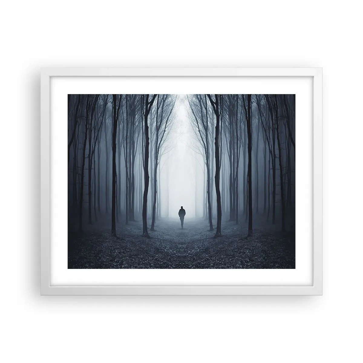 Poster in einem weißen Rahmen - Alles einfach und übersichtlich - 50x40 cm