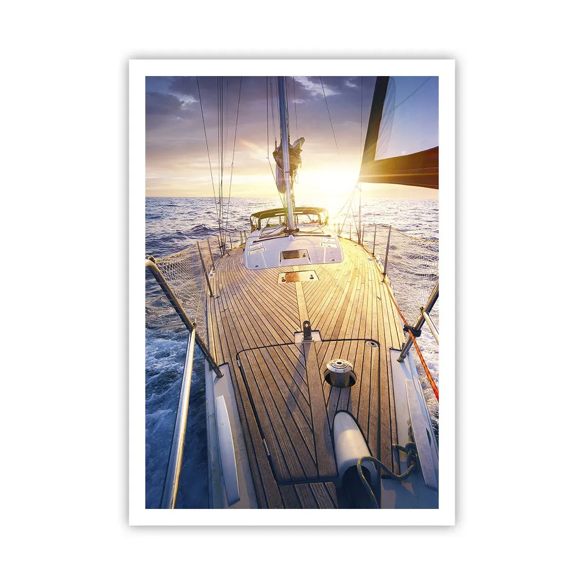 Poster - Laufen unter den Wellen - 70x100 cm