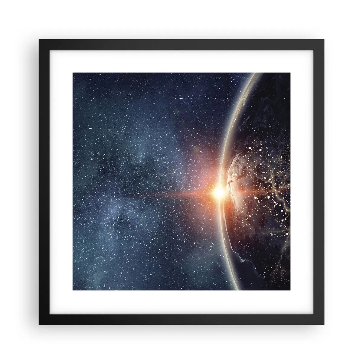 Poster in einem schwarzem Rahmen - In einer neuen Perspektive - 40x40 cm