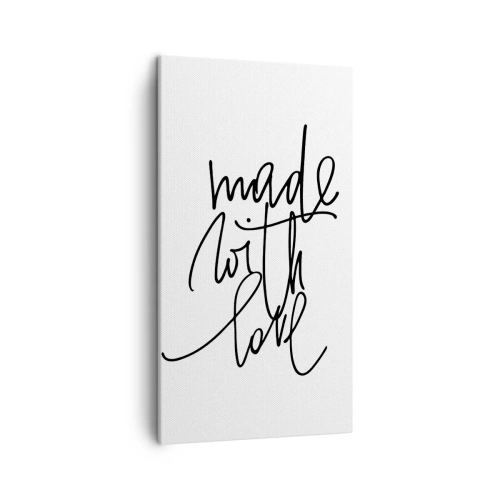 Bild auf Leinwand - Leinwandbild - Die beste Marke - 45x80 cm