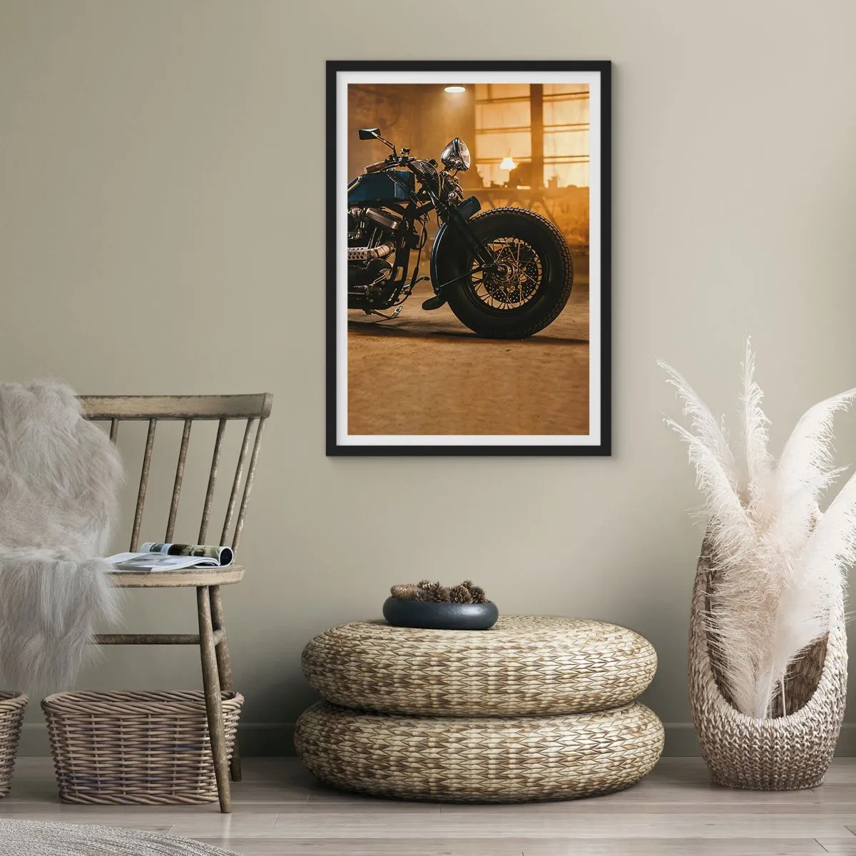 Poster in einem schwarzem Rahmen - Ich kann alles - 70x100 cm