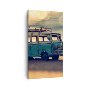 Bild auf Leinwand - Leinwandbild - Das Ende der Idole: Geld und Arbeit - 45x80 cm