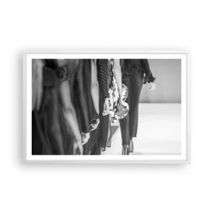 Poster in einem weißen Rahmen - Eine stilvolle Parade - 91x61 cm