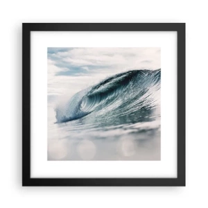 Poster in einem schwarzem Rahmen - Wasserspitze - 30x30 cm