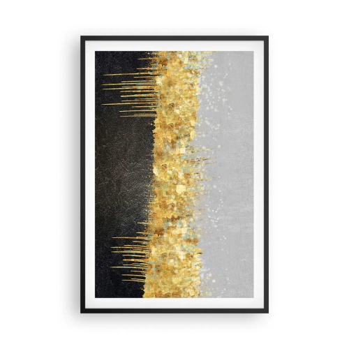 Poster in einem schwarzem Rahmen - Nach innen und nach oben - 61x91 cm