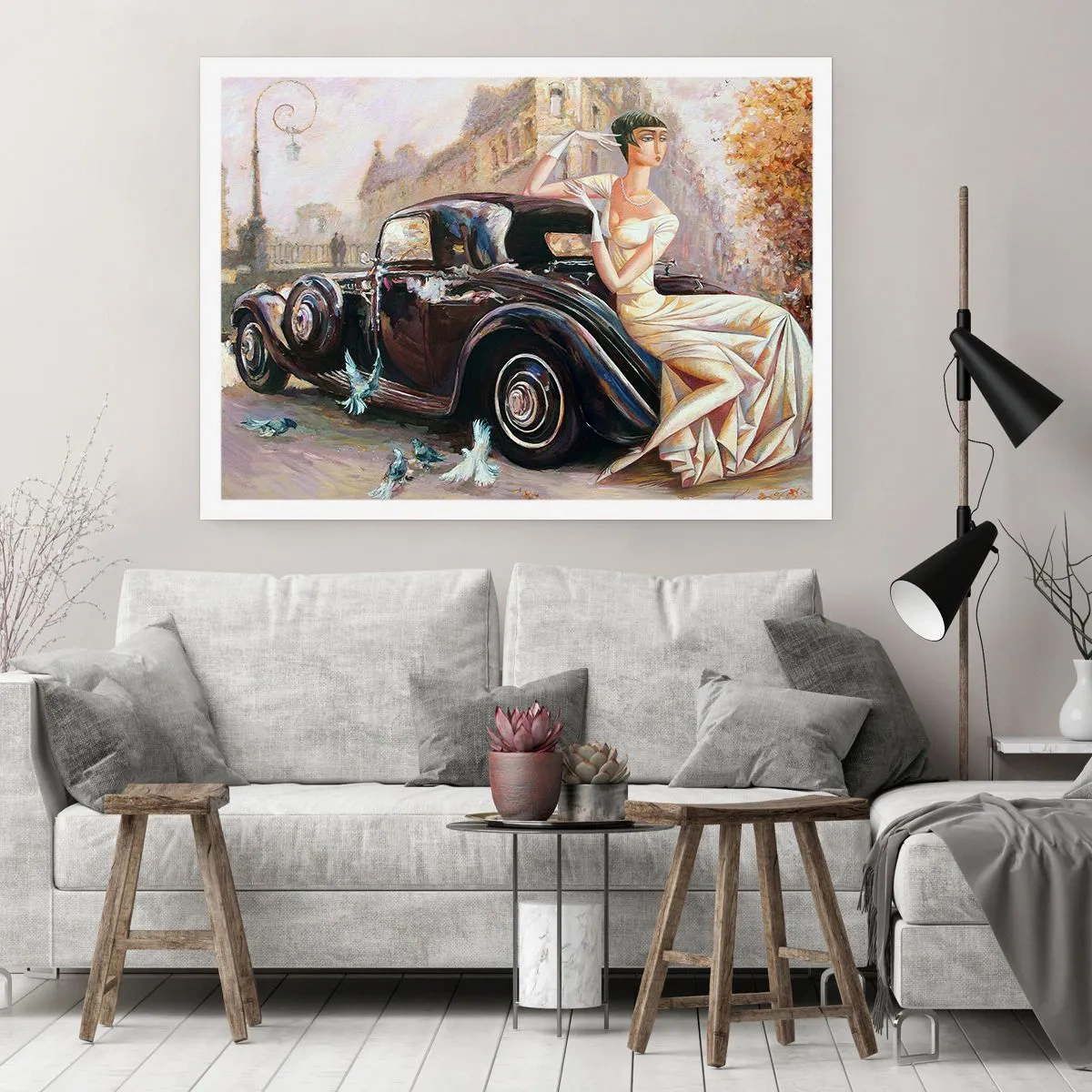 Poster - Eleganz im Retro-Stil - 40x30 cm