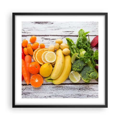 Poster in einem schwarzem Rahmen - Es ist nicht genug? - 50x50 cm