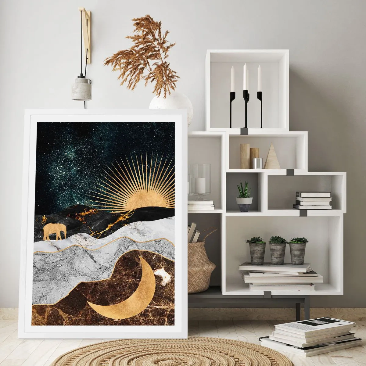 Poster in einem weißen Rahmen - Ewige Gesetze - 50x70 cm