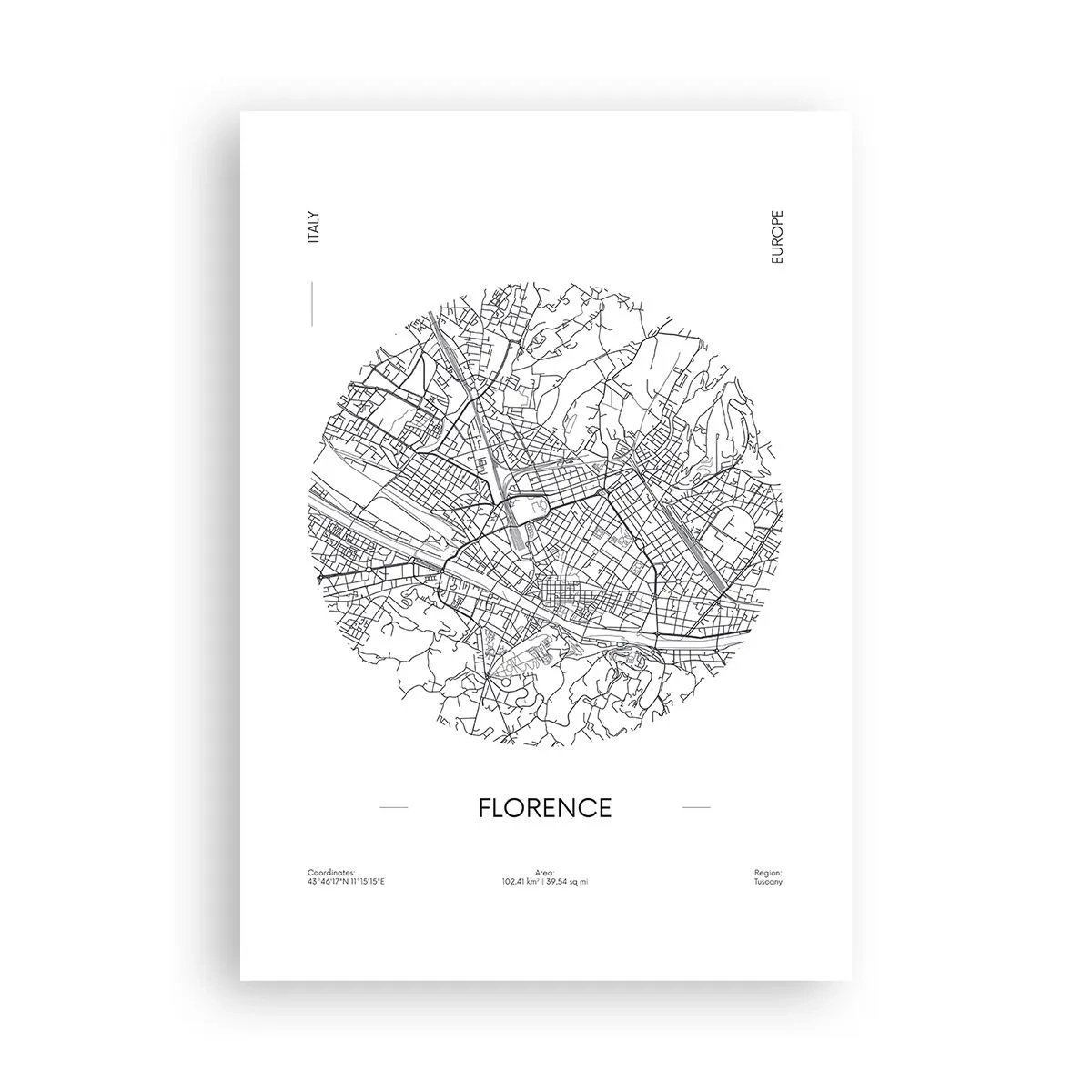 Poster - Anatomie von Florenz - 70x100 cm