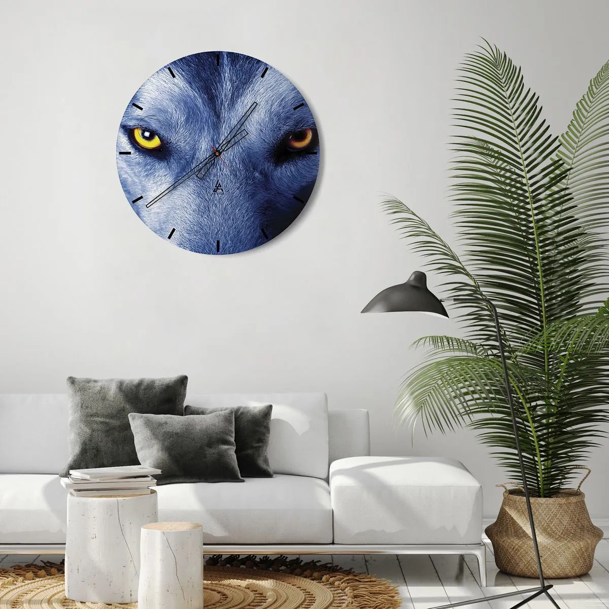 Wanduhr - Glasuhr - Faszinierender Blick - 40x40 cm