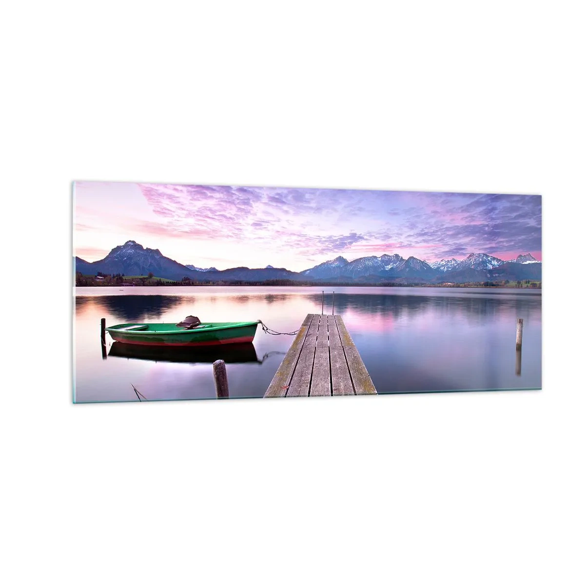 Glasbild - Bild auf glas - Freundliche Stille - 100x40 cm