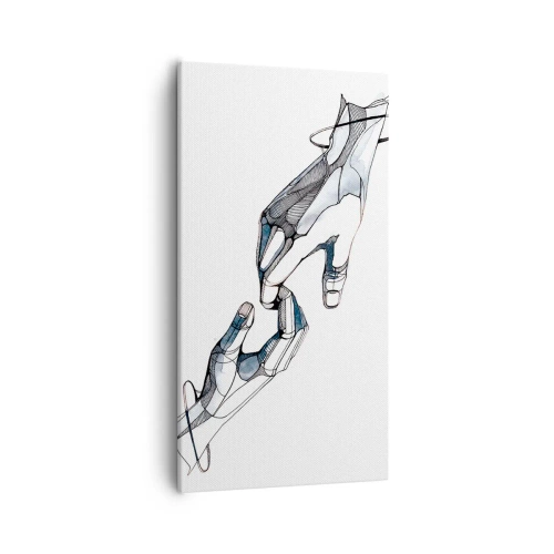 Bild auf Leinwand - Leinwandbild - Eine gute Geste - 55x100 cm