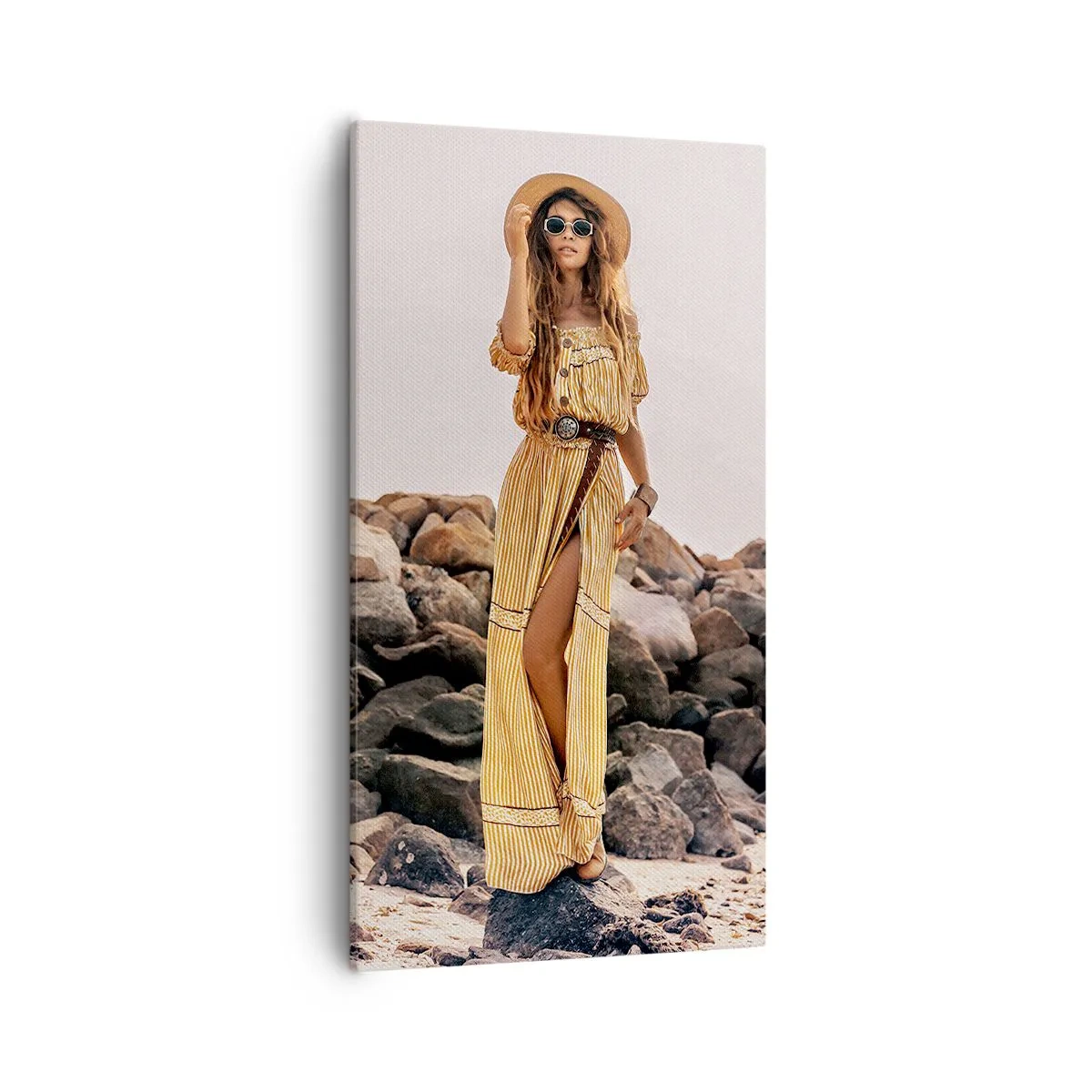 Bild auf Leinwand - Leinwandbild - Die Magie der Steine - 55x100 cm