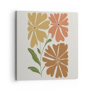 Bild auf Leinwand - Leinwandbild - Natur und Geometrie - 70x70 cm