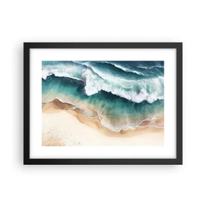 Poster in einem schwarzem Rahmen - Das ewige Treffen - 40x30 cm