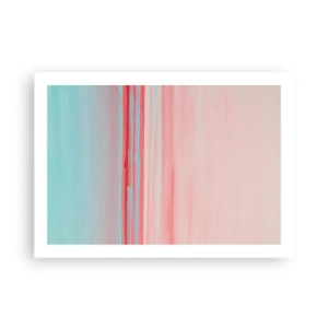 Poster - Abstraktion im Morgengrauen - 70x50 cm